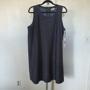 NWT Calvin Klein Sleeveless Dress Sz 16‎ Pockets RN54163 Girls Career Summer